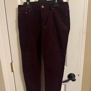 Banana Republic Dark Burgundy Straight Leg Jeans